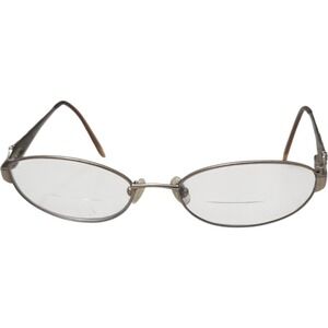 Bulova Spokane Oval Eyeglasses Caramel Frames Only Brown Rhinestone 50-17-135